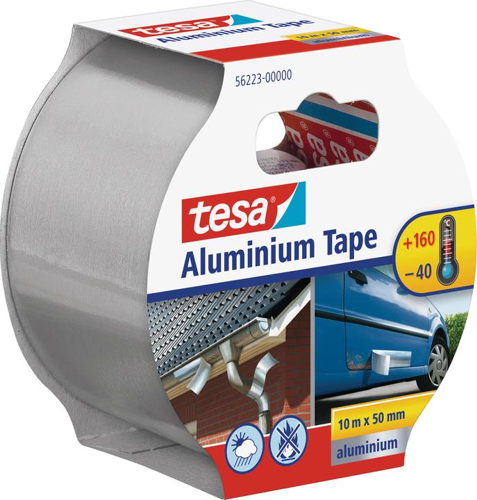 Actual product image tesa Aluminium tape, self-adhesive, for repairs to metallic surfaces (50 mm)