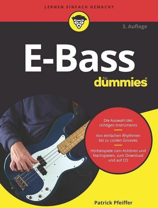 Produktbild E-Bass für Dummies (Deutsch, Patrick Pfeiffer, Judith Muhr, 2022)