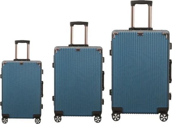 Vedia Kofferset «Chicago», 3-teilig mit 4 Rollen und TSA-Schloss