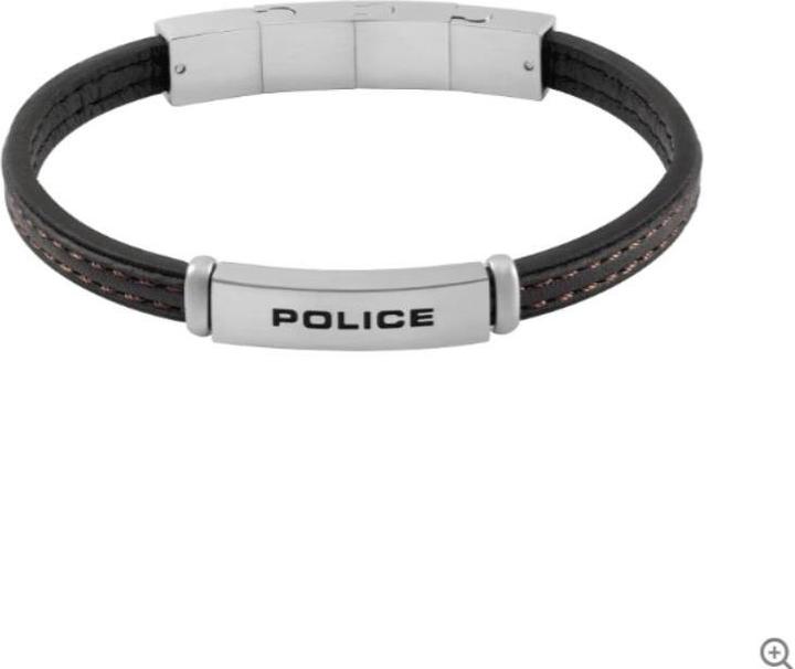 Produktbild Police Recall Armband (19 cm, Edelstahl, Leder)