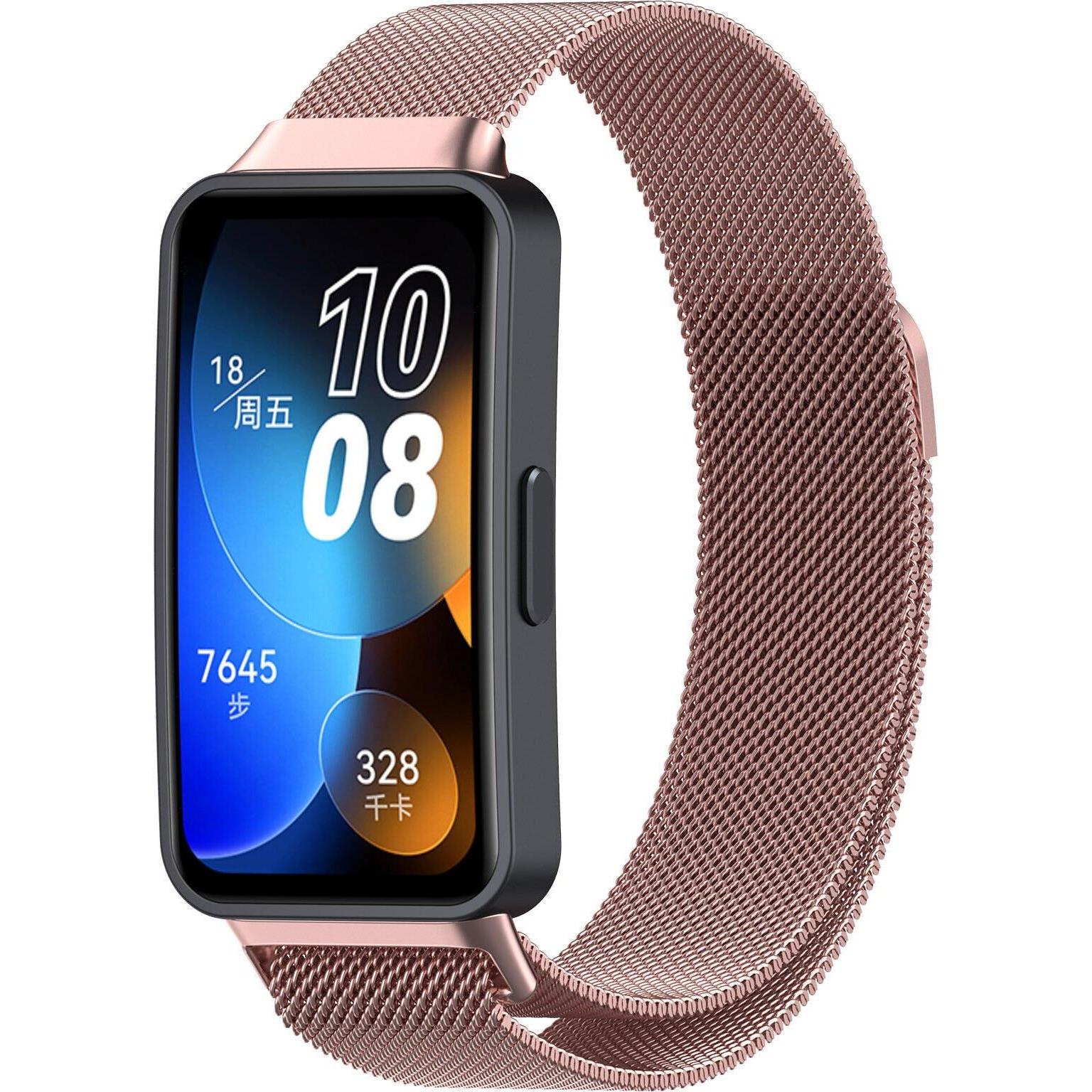 Thumbnail - Strap-it Armband (Edelstahlgeflecht), Uhrenarmband, Rosa