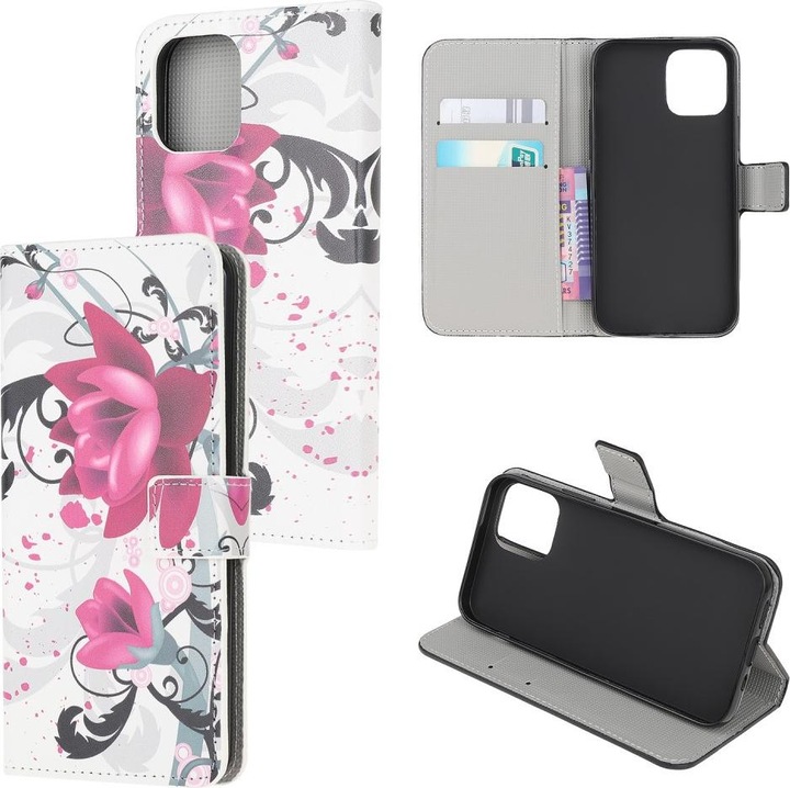 Produktbild Cover-Discount Xiaomi 11 Lite - Leder Hülle Etui Lotus Blüte (Xiaomi 11 Lite 5G NE)