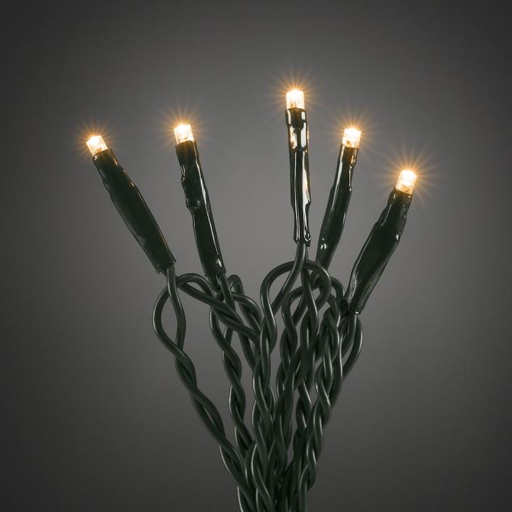 Actual product image Konstsmide Micro LED light chain welded 35 amber diodes (5.38 m)