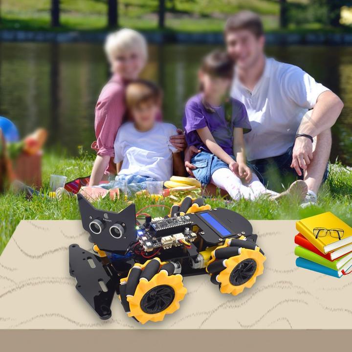 Produktbild Adeept Roboter-Bauset mit Mecanum-Rädern für ESP32-S3