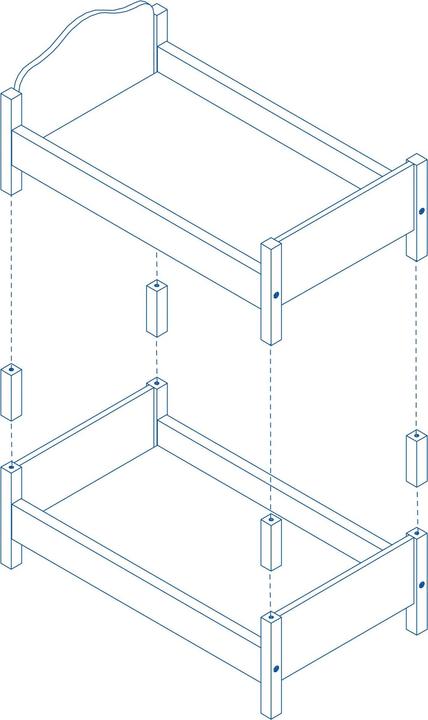Produktbild Roba Puppenetagenbett