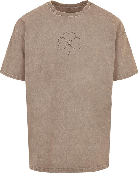 Produktbild Merchcode Spring - Leaf Clover Flower Acid Washed Heavy Oversized Tee - 112733 (XXL)