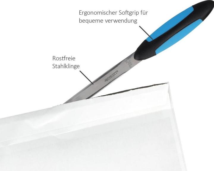 Actual product image Westcott Letter opener blue