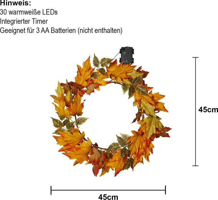 Produktbild Star Trading Kranz Autumn (0.45 m)