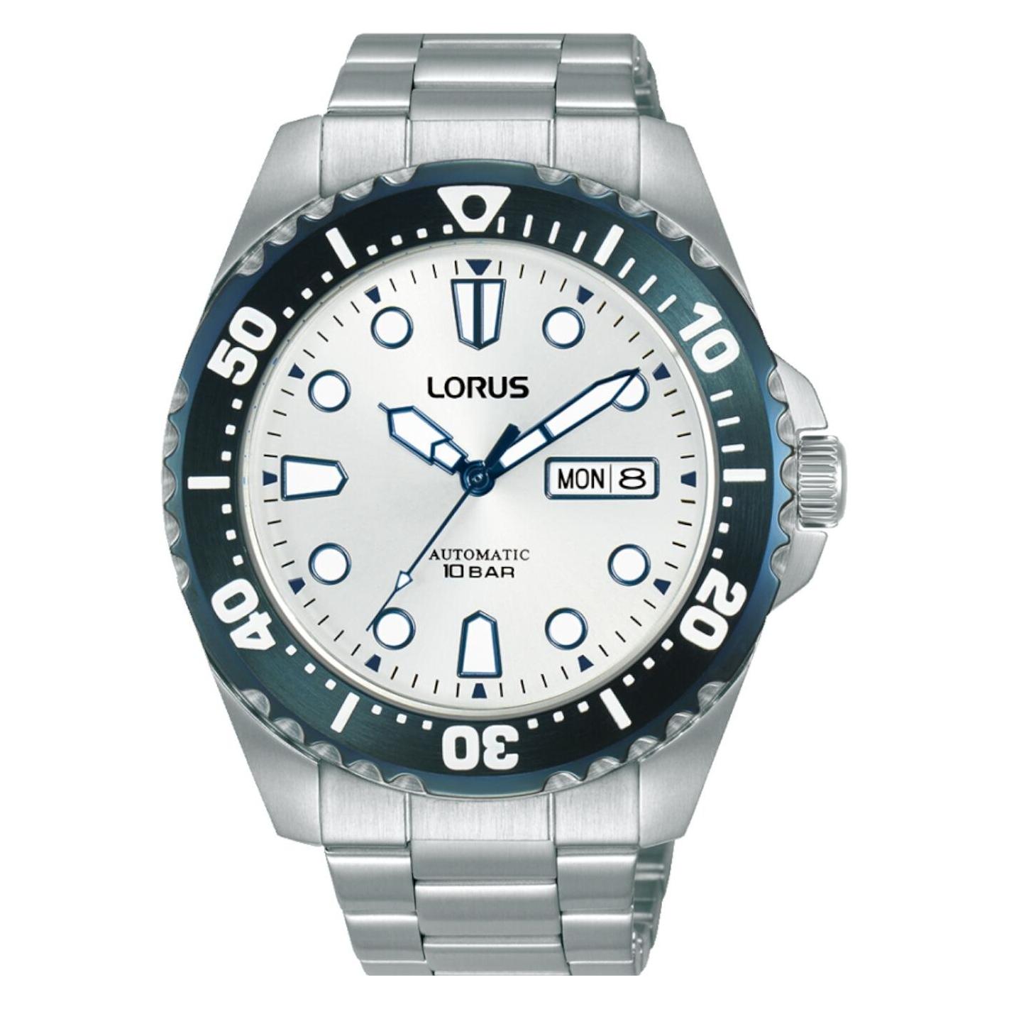Lorus, Horloge, RL477BX9, Wit, Zilver, (Analoog Horloge, 44 mm)