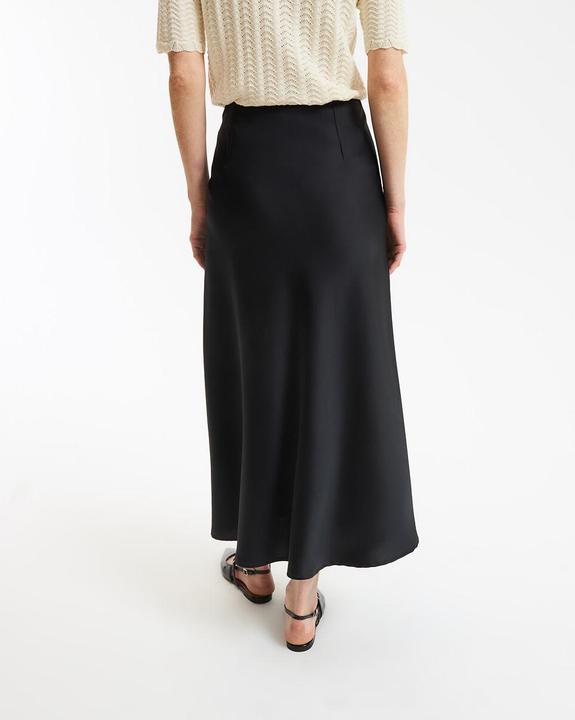 Image du produit La Redoute Collections Maxi-jupe évasée en satin mat (42)