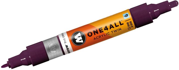 Produktbild Molotow Marqueur pour Maquettes - One4All Twin - Acrylique Prune - 1,5/4mm - -233 - 15 cm (Mehrfarbig, 4 mm, 1 x)
