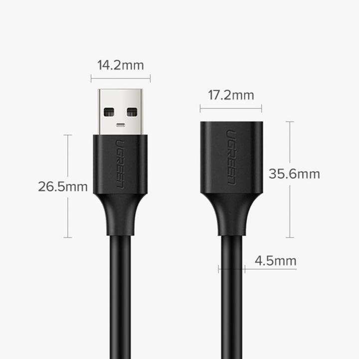 Produktbild Ugreen USB A — USB A (1.50 m, USB 2.0)