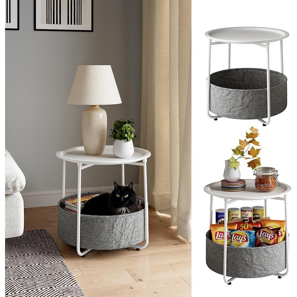 Thumbnail - Vicco, Couchtisch + Beistelltisch, Liva (47 x 50 x 47 cm)