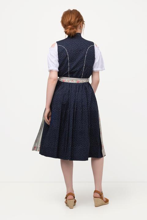 Immagine prodotto Ulla Popken Abito tradizionale Dirndl con taglio smanicato, bottoni decorativi e scollo a cuore (50)