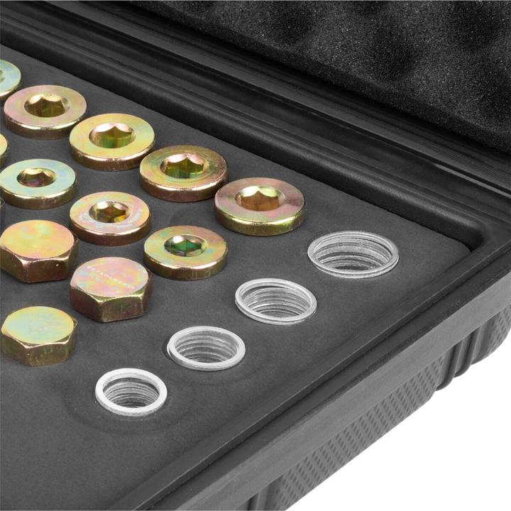 Actual product image Stahlwerk Oil drain plug repair set 64-piece repair kit oil drain thread