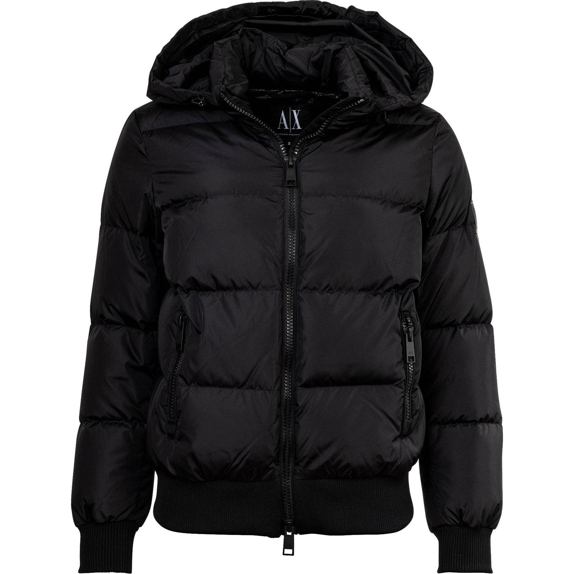 Armani Exchange, Damen, Winterjacken, Down Jacket, Schwarz