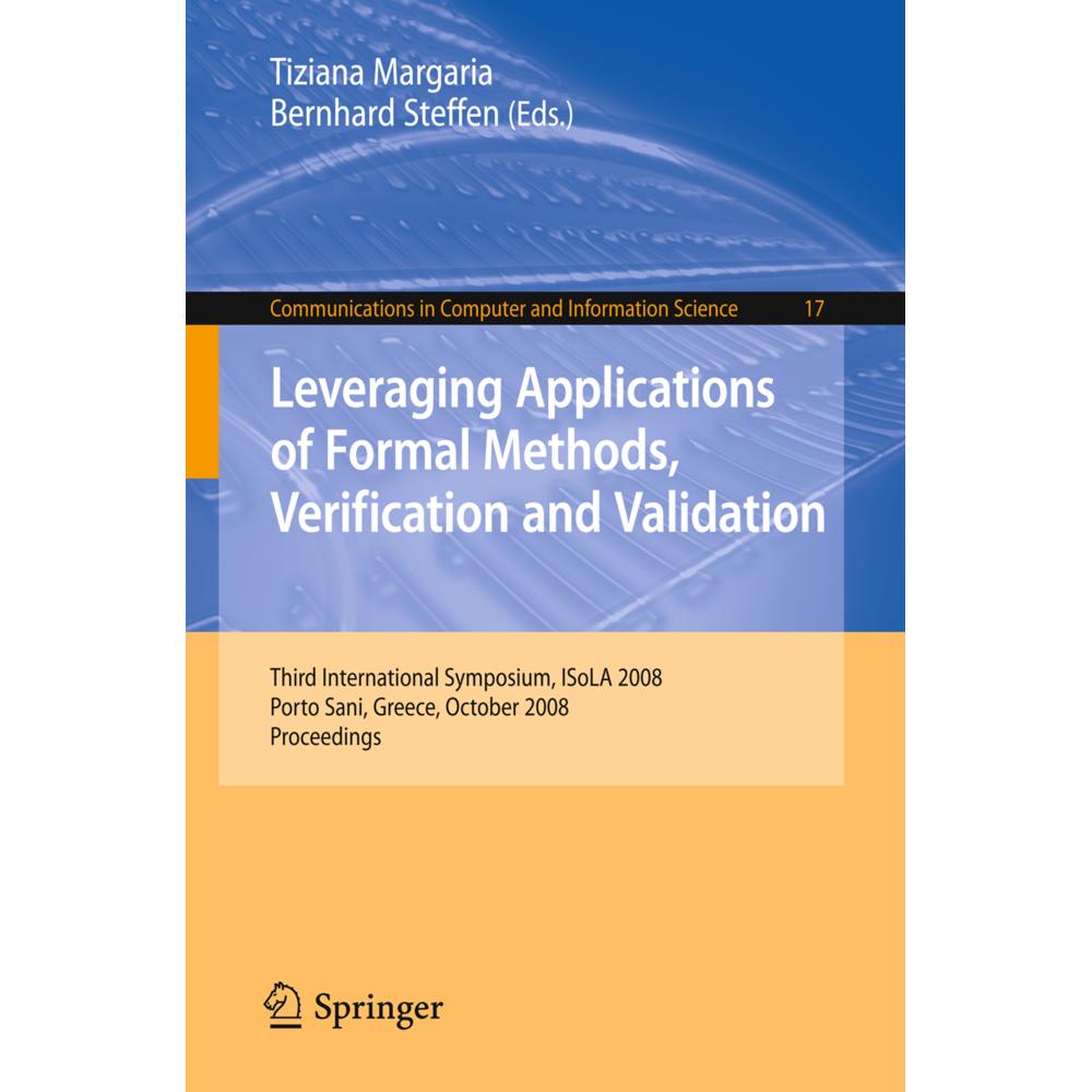 Leveraging Applications of Formal Methods, Verification and Validation, Fachbücher von Bernhard Steffen, Tiziana Margari...
