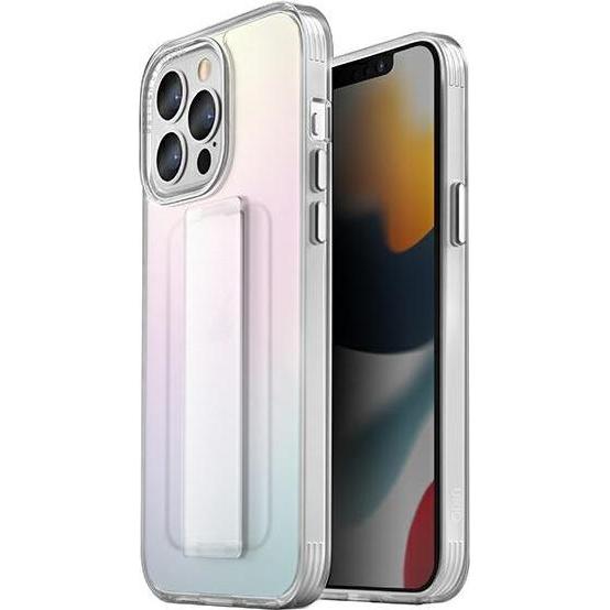 PanzerGlass Case UNIQ Heldro Apple iPhone 13 Pro Max Iridescent (Apple iPhone 13 Pro Max), Smartphone Hülle, Transparent
