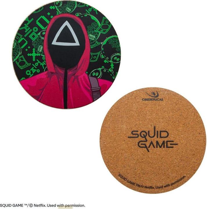Produktbild Cinereplicas Squid Game Untersetzer 4er-Pack (4x, Glasuntersetzer)