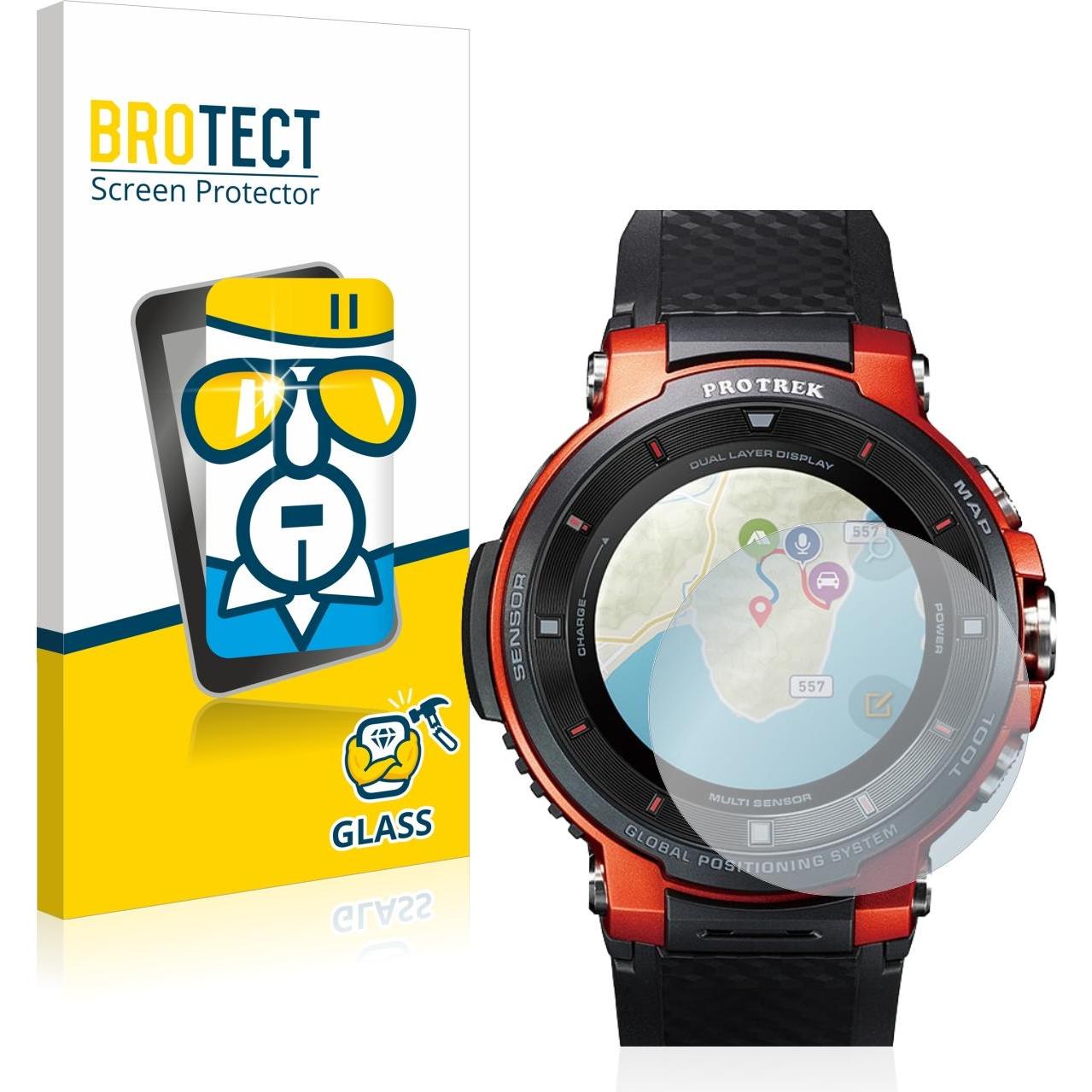 Thumbnail - BROTECT Panzerglas Displayschutz 9H Schutzglas Glas Klar Transparent, Smartwatch Schutzfolie, Transparent