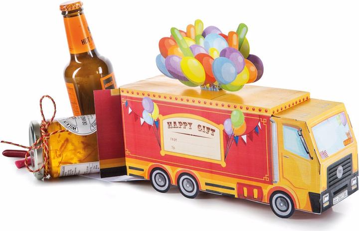 Donkey Products Gift Circus Truck foldable giftbox (Geschenkbox, 1 x)