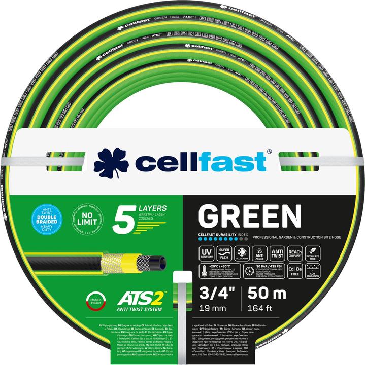 Produktbild Cellfast Green ATS2 GARDEN HOSE SIZE: 3/4 "LENGTH: 50m (50 m, 19 mm)