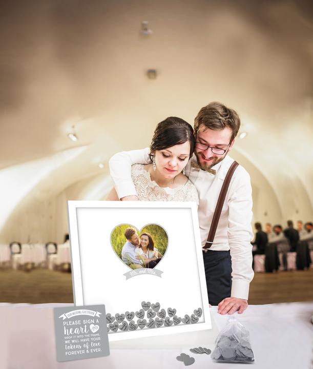 Produktbild Pearhead Rahmen für Hochzeitswünsche (51 x 51 cm)