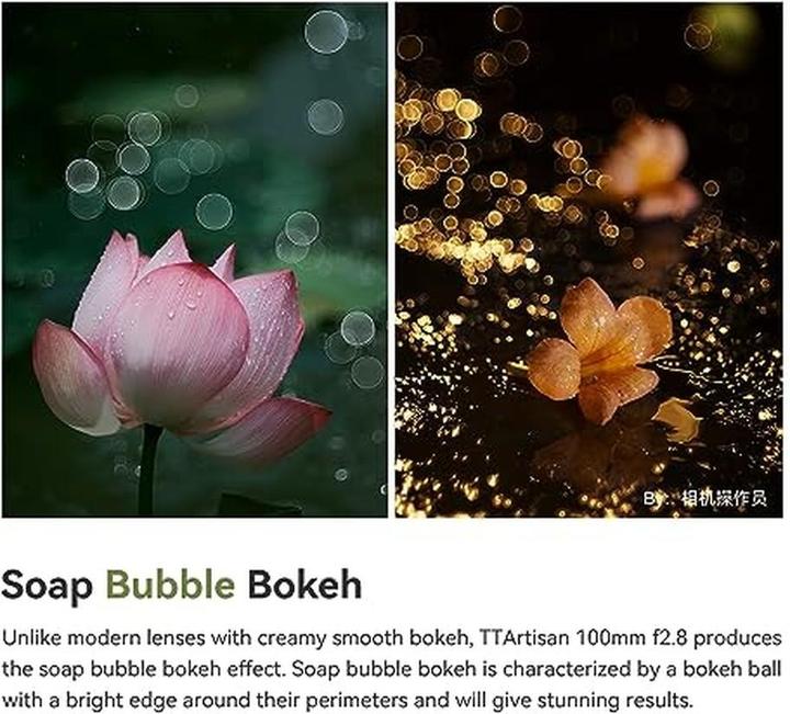 Immagine prodotto TTArtisan 100 mm f/2,8 per M42 (Nero)