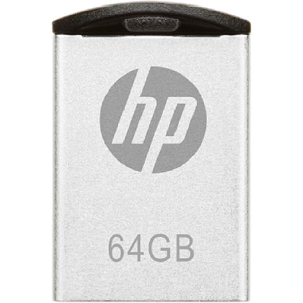 HP v222w (64 GB, USB-A, USB 2.0), USB Stick, Silber