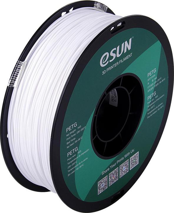 Produktbild eSUN Solid White (PETG, 1.75 mm, 1000 g, Weiss)