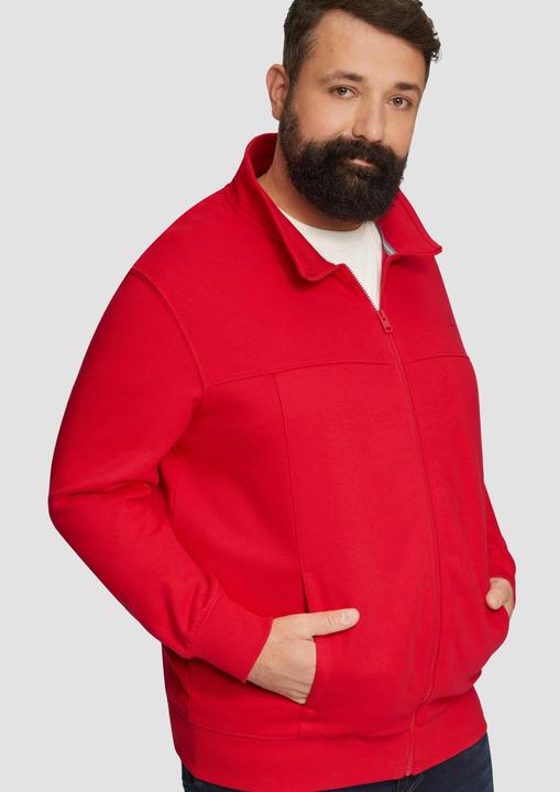 Produktbild s.Oliver Sweatshirt Jacke Sweatjacke mit Stehkragen (4XL)