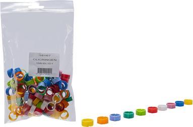 Actual product image Fauna CLICK RINGS 12MM MIX 100X