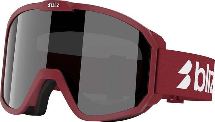 smoke w silver mirror, matte burgundy