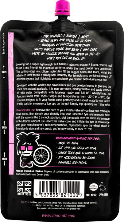 Image du produit Muc-Off No Puncture Hassle Kit 140ml