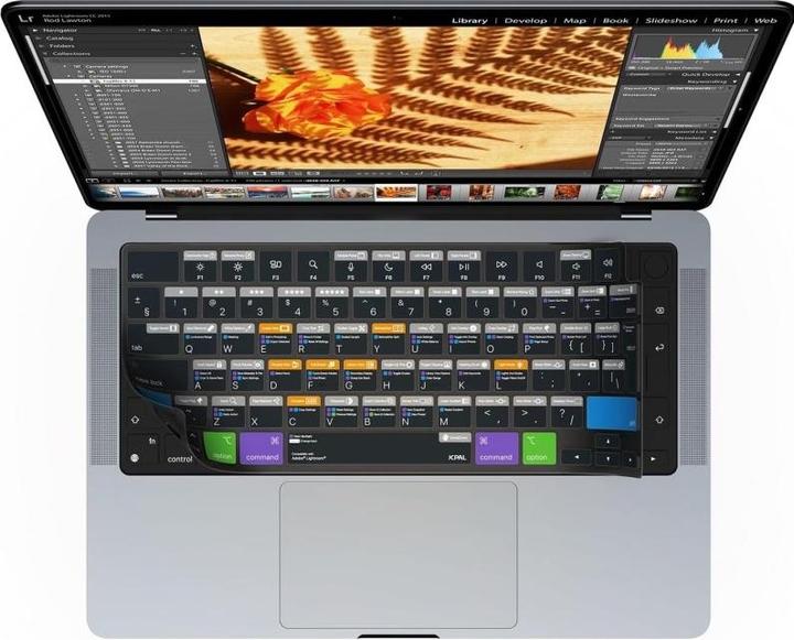 Image du produit JCPAL Verskin Lightroom Shortcuts Couverture de clavier pour MacBook Air 13" (M2 2022 / M3 2024) / Pro