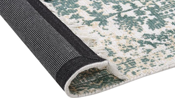 Produktbild Beliani Lumarko Viskoseteppich 140 x 200 cm Beige und Grün BOYALI. (140 x 200 cm)