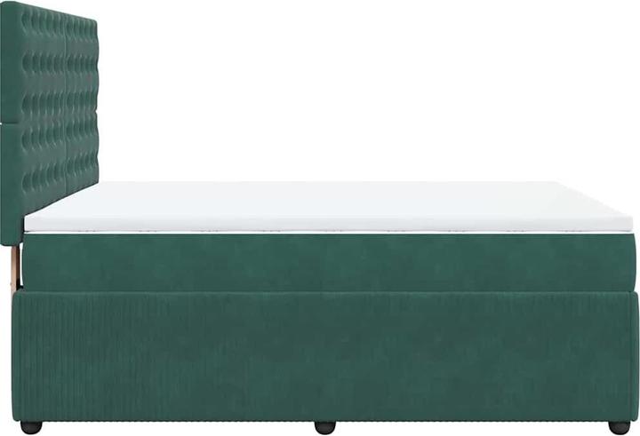 Actual product image vidaXL Bo x spring bed with mattress 160 x 200 cm velvet (160 x 200 cm)