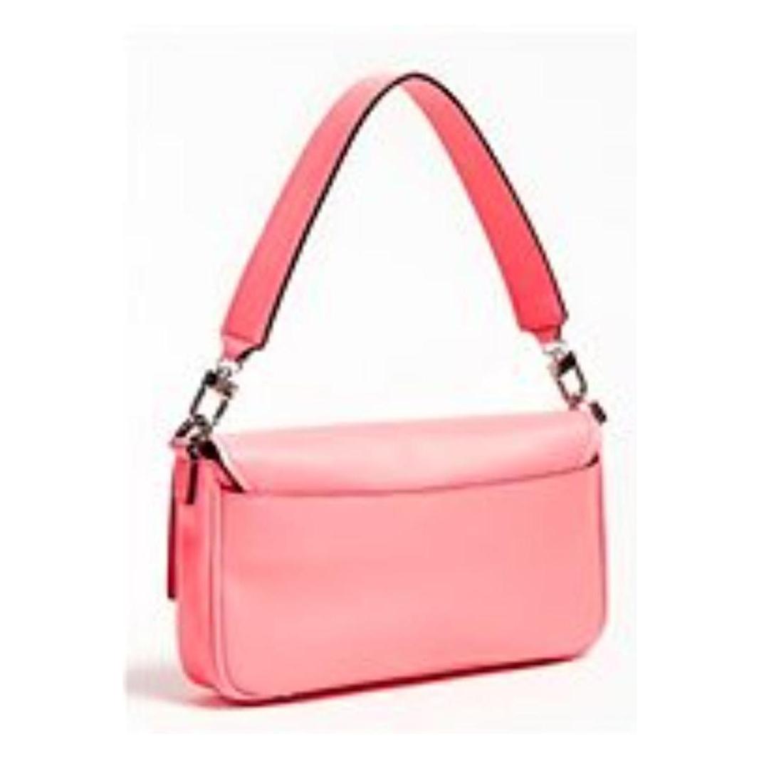 Guess, Damen, Handtasche, Brightside, Polyurethane, Textile Bag, 4G Logo, Neon Pink, For Women, Pink