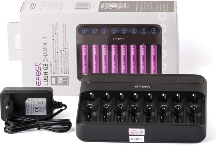 Produktbild Efest Ladegerät Lush Q8 für Lithium Ionen Akkus (Ladegerät ohne Akku)
