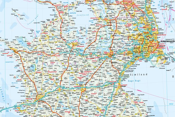 Immagine prodotto Mappa della Danimarca (1:300.000)