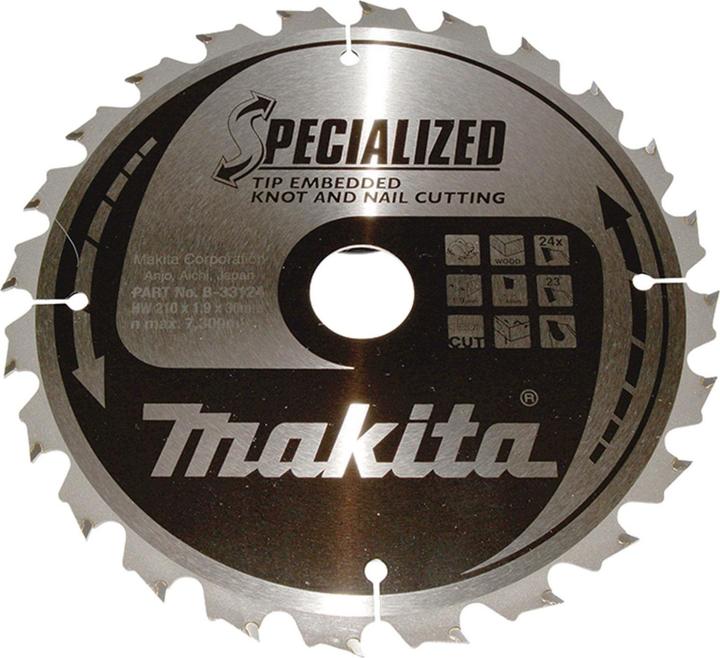 Productafbeelding Makita SPECIALIZED zaagblad 210x30x24Z