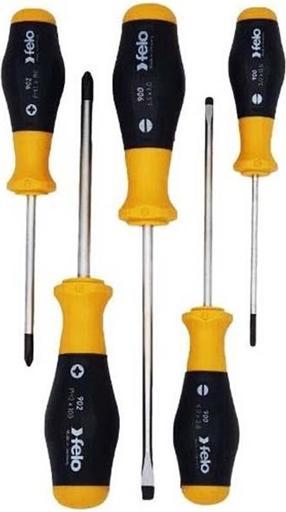 Felo Screwdriver set with 2K handle, 5 pieces