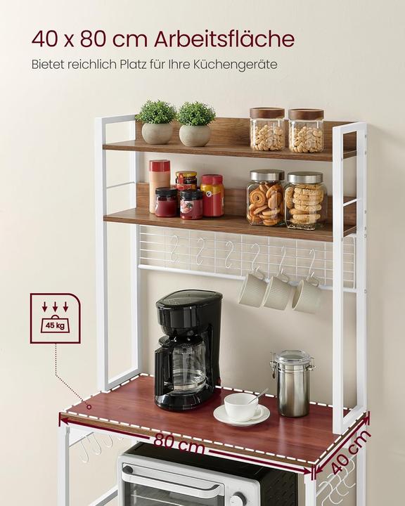 Produktbild Vasagle Buffet (80 x 40 x 170 cm)