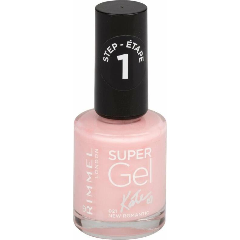 Thumbnail - Rimmel London, Nagellack, Super Gel By Kate STEP1 (021 New Romantic, Farblack)