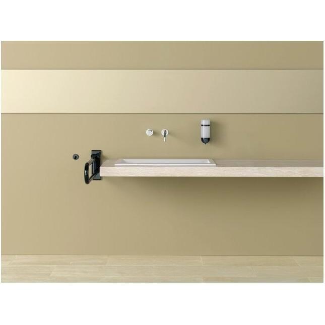 Thumbnail - Hewi, Spiegel, Stützklappgriff SERIE 801 drehbar, d= 33mm 600mm reinweiss