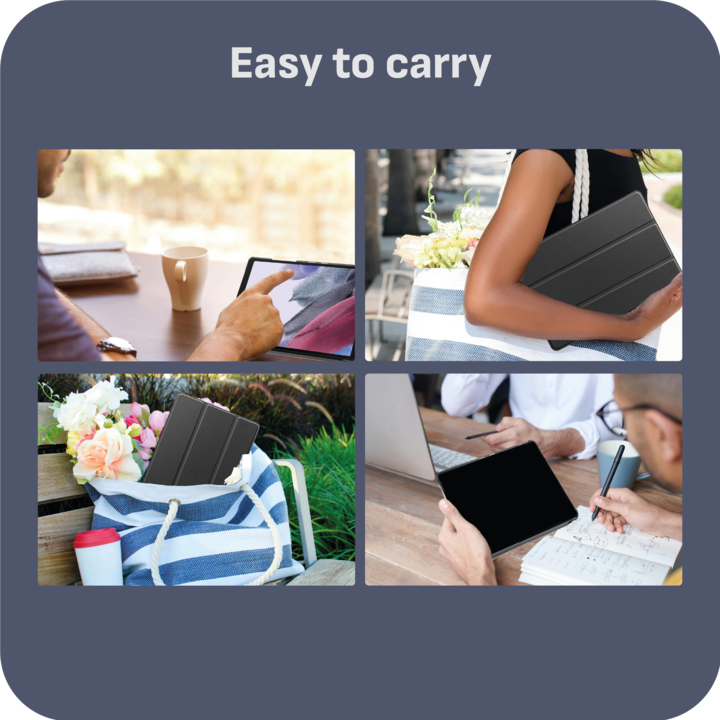 Actual product image Cazy Premium Smart Cover Compatible with Samsung Galaxy Tab A7 Lite - Protective Case Cover - Automatic (Galaxy Tab A7 Lite)