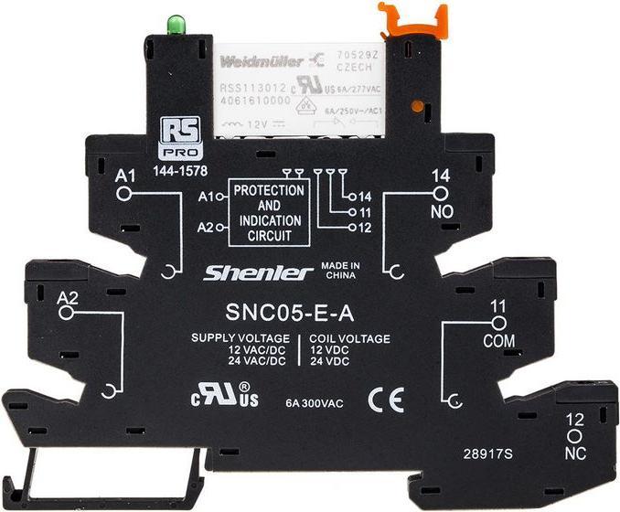 Produktbild RS PRO Interface Relay Module Screw 12Vacdc