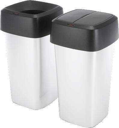 Produktbild Vileda 137673, 60 L, Square, Stainless steel, Black, Silver, Germany, 390 mm (60 l)