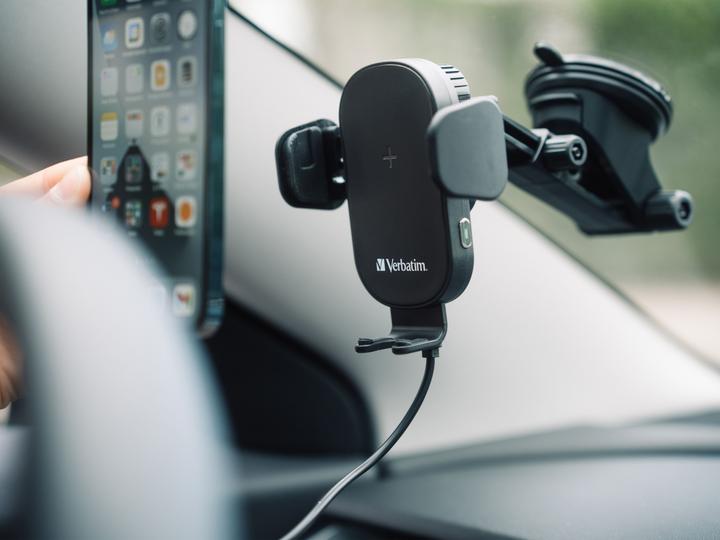 Produktbild Verbatim Fast Qi Fast Wireless Car Charger USB-C 15W FWC-01