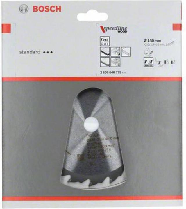 Actual product image Bosch Professional Zubehör PRO Wood circular saw blade, 130 x 2 x 16 mm